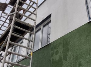 Tlakové mytí, zahubení mikroorganismů, preventivní nátěr fasády Multi Fas Pardubice 