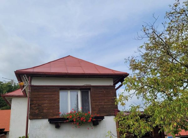 Nátěr plechové střechy Jankovice Chrudim