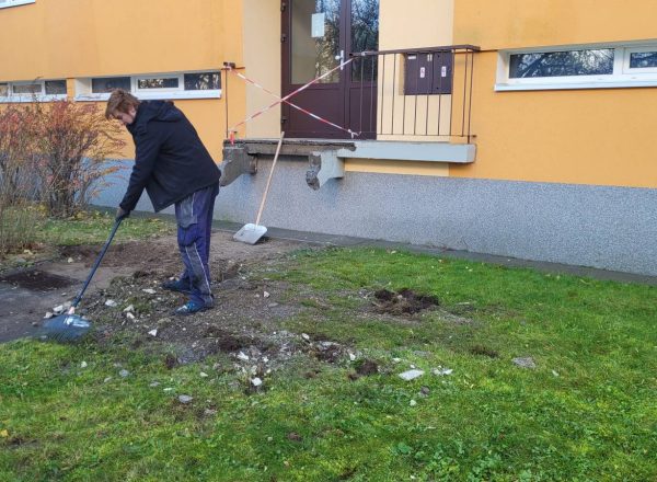 Renovace schodišťe a podest panelového domu