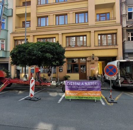 Vysokotlaké čištění, zahubení mikroorganismů, hydrofobní ochrana Hotel Staré časy Pardubice