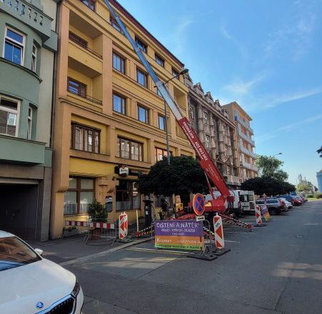 Vysokotlaké čištění, zahubení mikroorganismů, hydrofobní ochrana Hotel Staré časy Pardubice